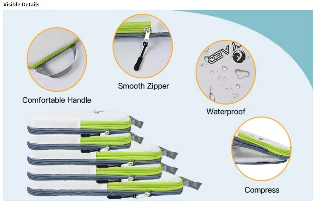 Pump-Free Vacuum Compression Storage Bag detail image 3