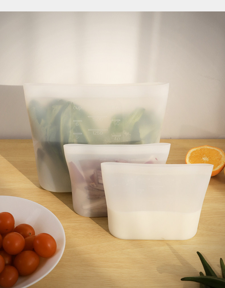 圆本家用铂金硅胶密封袋厨房冰箱食品级保鲜袋蔬菜辅食自封分装袋 detail image 17