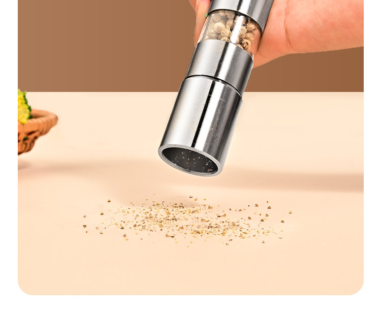胡椒磨盐磨器手动金属花椒研磨器不锈钢磨心户外便携胡椒研磨神器 detail image 5