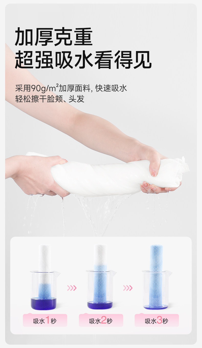 德佑压缩洗脸巾一次性毛巾加大加厚旅行装独立单颗洁面巾便携 detail image 7