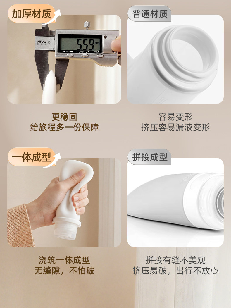 Leakproof Silicone Travel Bottles detail image 6