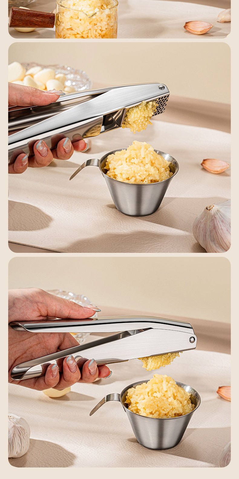 Stainless Steel Garlic Press detail image 27