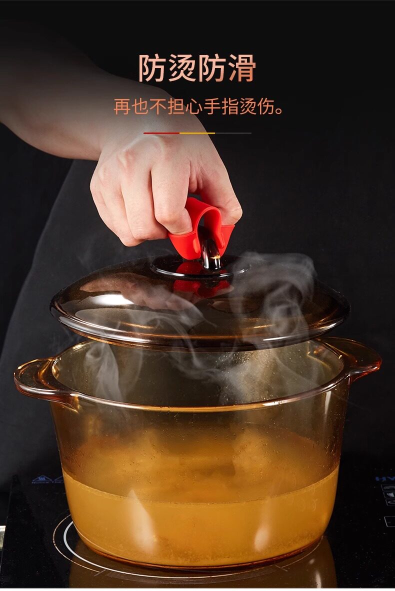 硅胶防烫手指套耐高温隔热手套迷你微波炉烤箱烘培端菜防烫手神器 detail image 6