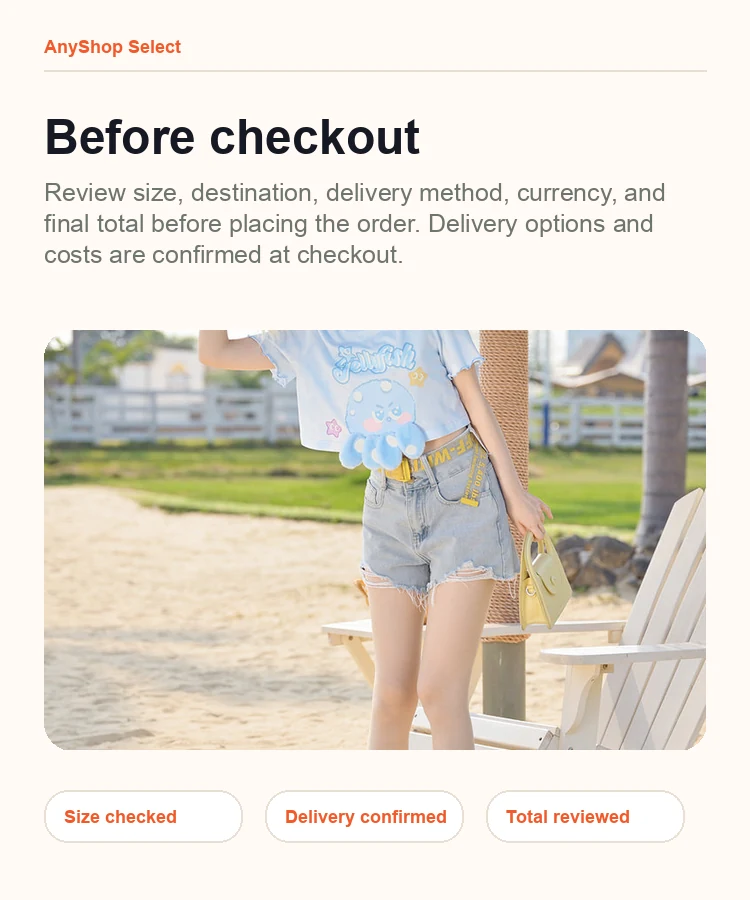 High-Waist Denim Shorts detail image 9