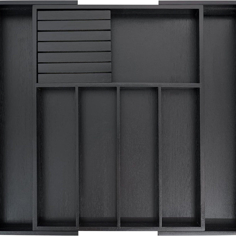 Expandable Bamboo Utensil Drawer Organizer detail image 4