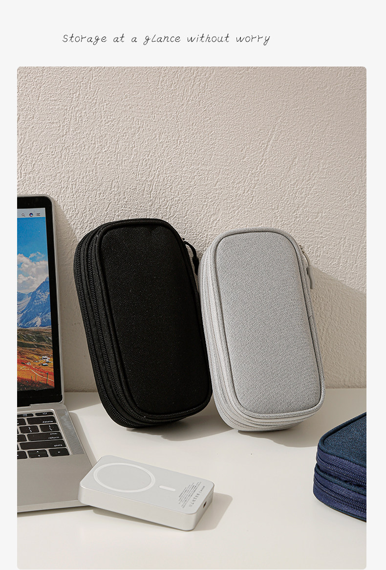 Double-Layer Tech Organizer Pouch detail image 11