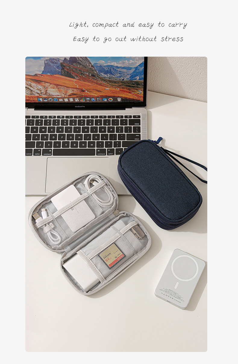 Double-Layer Tech Organizer Pouch detail image 12