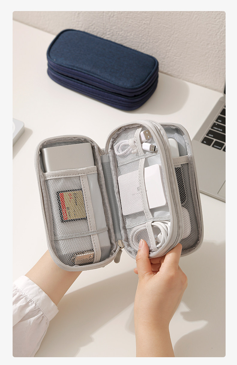 Double-Layer Tech Organizer Pouch detail image 13