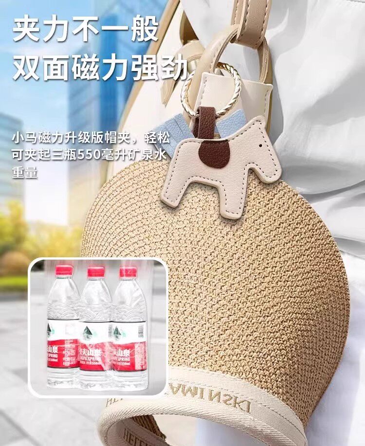 帽夹磁吸帽子夹防掉便携旅行收纳挂饰挂包帽夹神器户外防丢夹帽夹 detail image 2