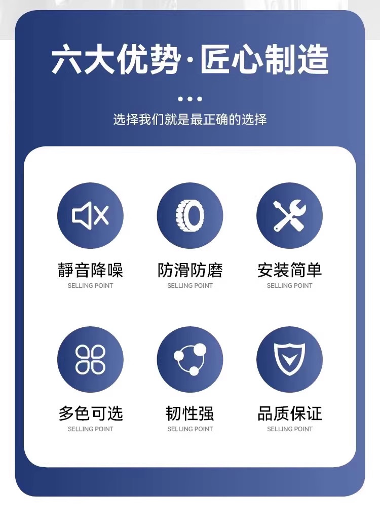 行李箱轮子橡胶套静音旅行箱滚轮拉杆箱保护套替换硅胶万向轮轮套 detail image 4