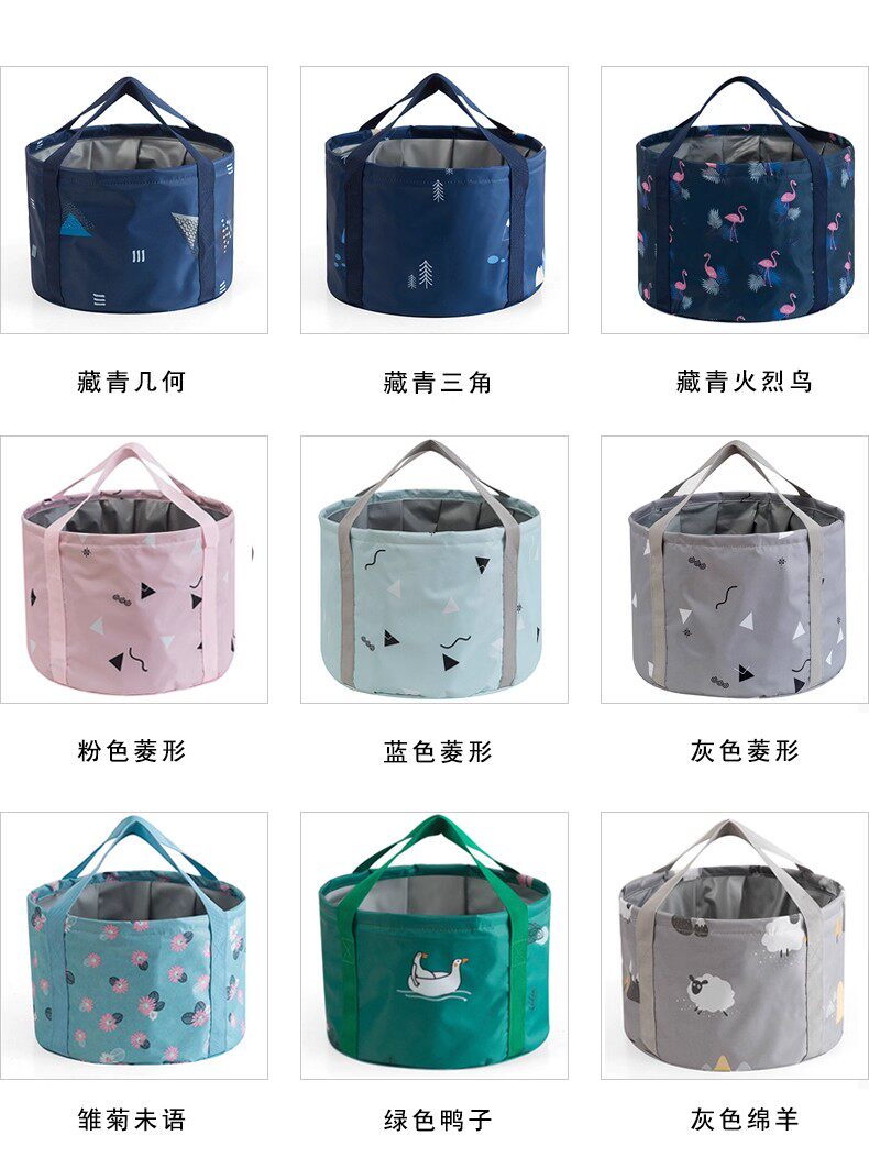 便携式可折叠水盆旅行洗衣神器外出洗衣袋一次性旅游泡脚洗脚水桶 detail image 3