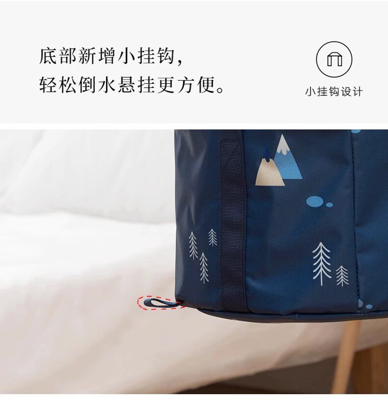 便携式可折叠水盆旅行洗衣神器外出洗衣袋一次性旅游泡脚洗脚水桶 detail image 5