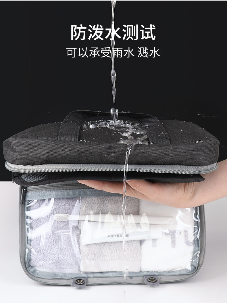 旅行多功能大容量化妆收纳包 干湿分离便携式挂钩出差防水洗漱包 detail image 7