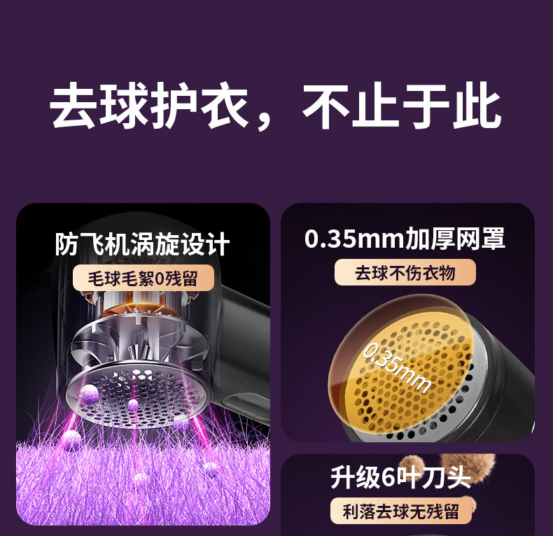 Rechargeable Fabric Shaver detail image 8