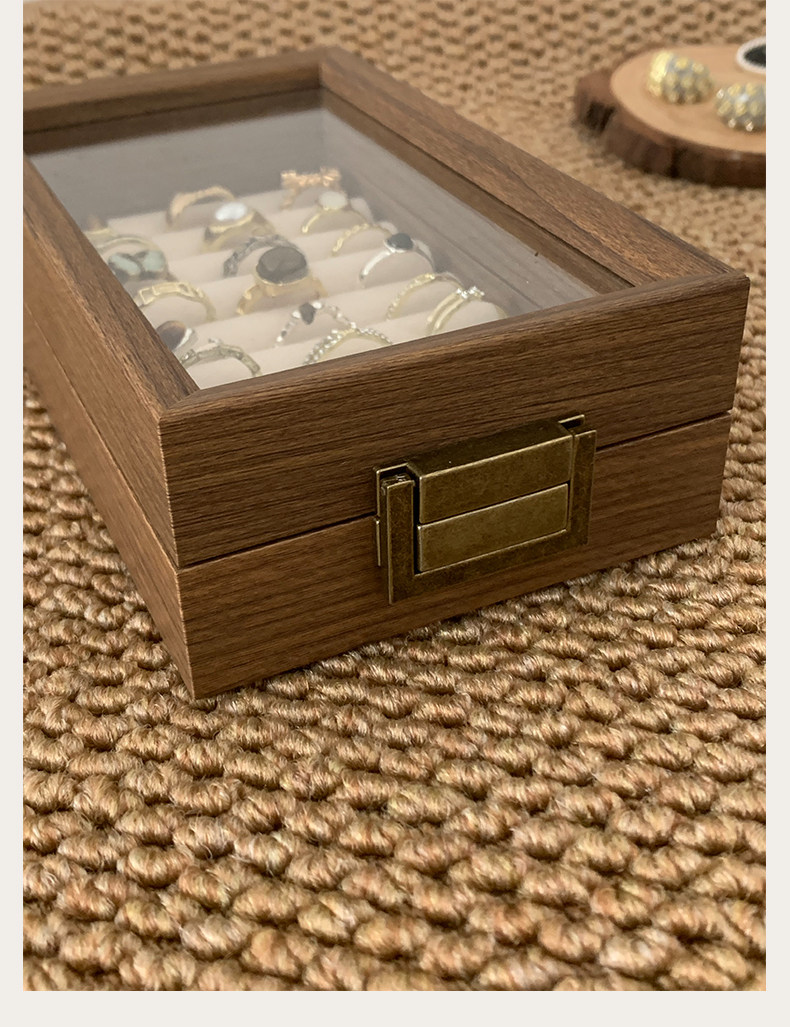 Portatile Wooden Jewelry organizer Box detail image 2