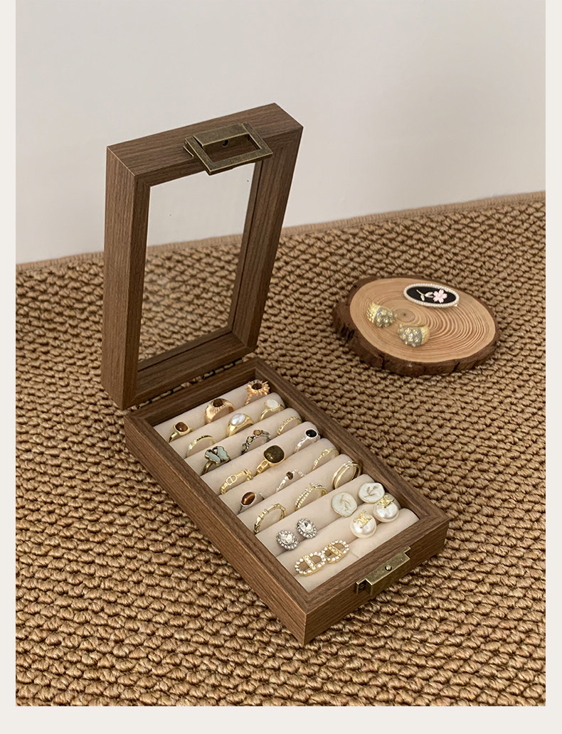 Portatile Wooden Jewelry organizer Box detail image 4