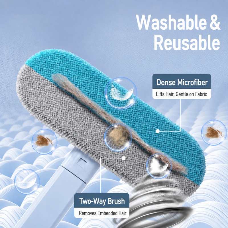 Reusable Pet Hair Detail Brush detail image 1
