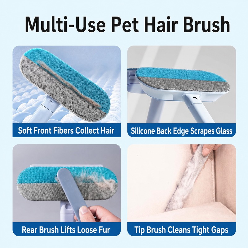 Reusable Pet Hair Detail Brush detail image 2