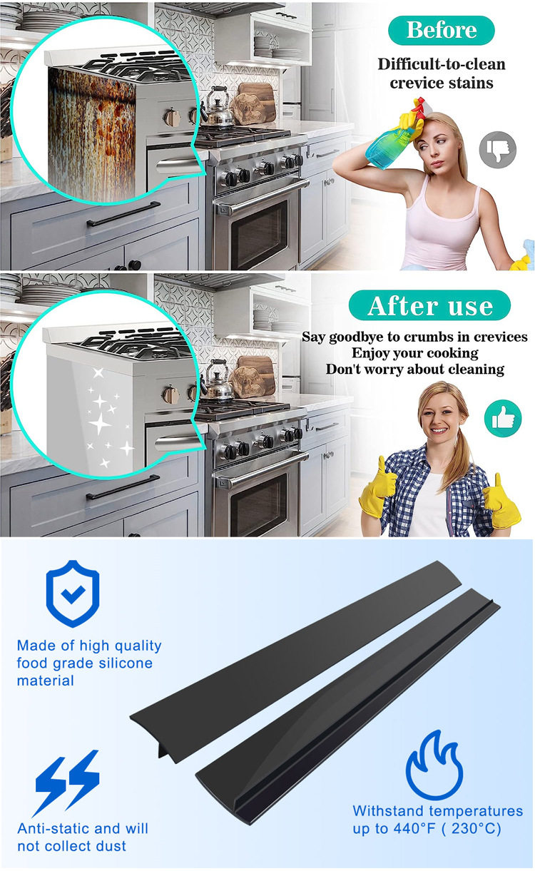 Silicone Stove Gap Cover detail image 2